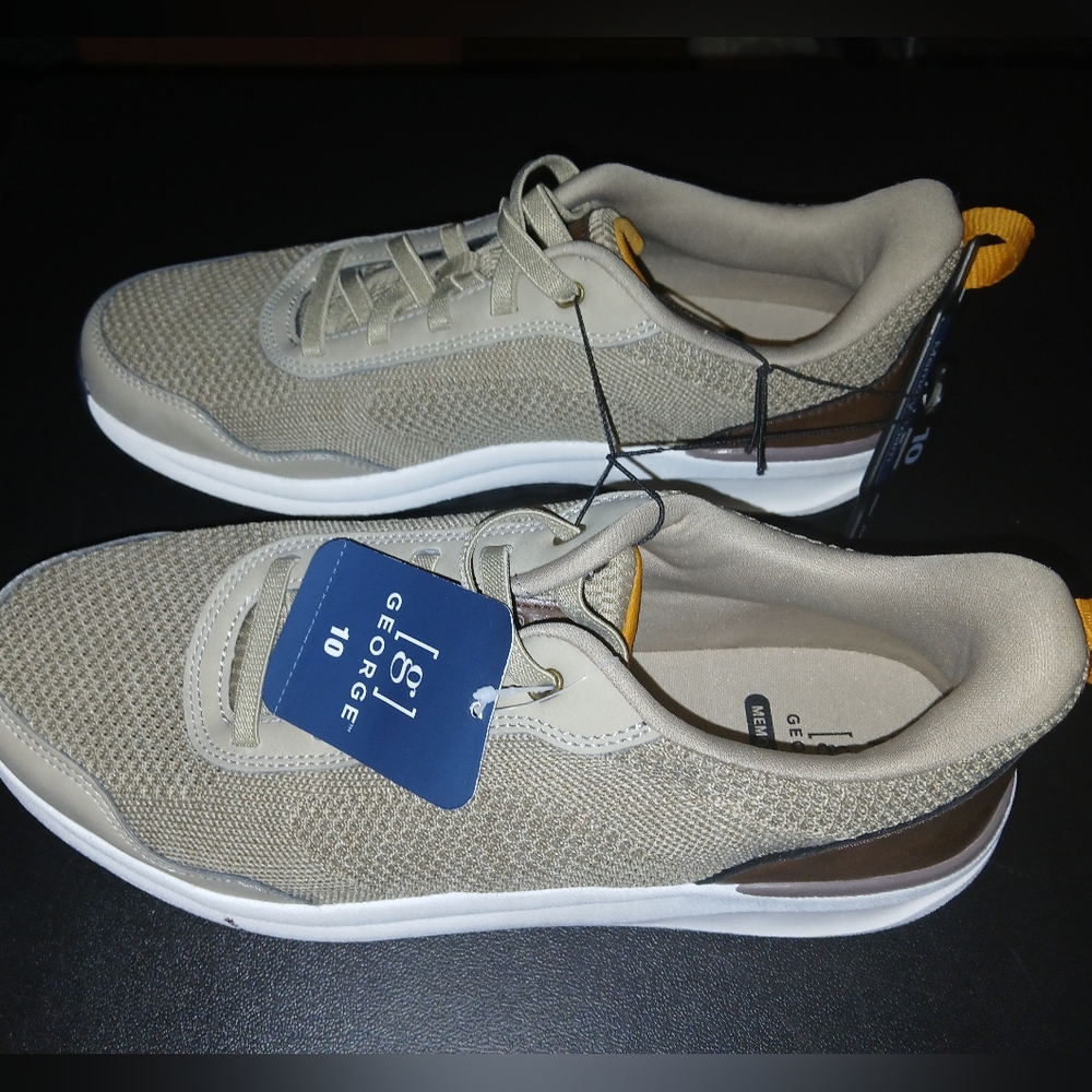 George Tan and Brown Sneakers Casual Comfort